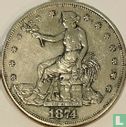 États-Unis 1 trade dollar 1874 (S) - Image 1