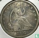 United States ½ dollar 1844 (O) - Image 1