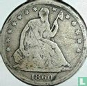 United States ½ dollar 1860 (S) - Image 1