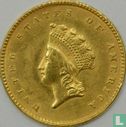 États-Unis 1 dollar 1855 (Indian head - sans lettre) - Image 2