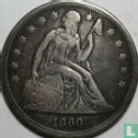 United States 1 dollar 1860 (O) - Image 1