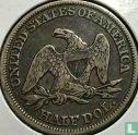 États-Unis ½ dollar 1858 (sans lettre) - Image 2