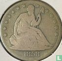 États-Unis ½ dollar 1858 (S) - Image 1