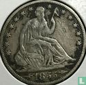 United States ½ dollar 1855 (without letter) - Image 1