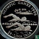 Tokelau 5 Tala 1994 (PP) "1996 Summer Olympics in Atlanta - Swimming" - Bild 2