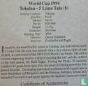 Tokelau 5 tala 1994 (BE) "Football World Cup in USA" - Image 3