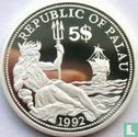 Palau 5 dollars 1992 (BE) "Year of Marine Life Protection" - Image 1