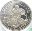 Palau 1 dollar 1993 (PROOF) "Marine Life Protection" - Afbeelding 1