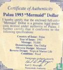 Palau 1 dollar 1993 (BE) "Marine Life Protection" - Image 3