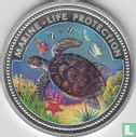Palau 5 dollars 1998 (PROOF) "Marine Life Protection - Turtle" - Afbeelding 2