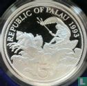 Palau 5 dollars 1993 (PROOF) "Marine Life Protection" - Image 1