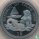 Palau 1 dollar 1999 (BE - coloré) "Marine Life Protection - Shark" - Image 1