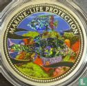 Palau 5 dollars 2002 (PROOF) "Marine Life Protection - Multicolor reflective fish" - Afbeelding 2