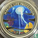 Palau 5 dollars 2002 (PROOF) "Marine Life Protection - Jellyfish" - Afbeelding 2