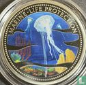 Palau 1 dollar 2002 (BE - coloré) "Marine Life Protection - Jellyfish" - Image 2