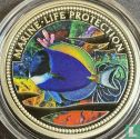 Palau 5 dollars 2002 (BE) "Marine Life Protection - Blue tang surgeonfish" - Image 2