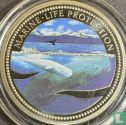Palau 1 dollar 2002 (PROOF - gekleurd) "Marine Life Protection - Sperm whale" - Afbeelding 2