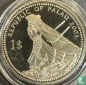 Palau 1 dollar 2001 (PROOF - coloured) "Marine Life Protection - Moorish idol fish" - Image 1