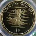 Palau 1 Dollar 2003 (PP - gefärbt) "Marine Life Protection - Glittering fish" - Bild 1