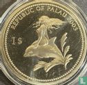 Palau 1 Dollar 2003 (PP - gefärbt) "Marine Life Protection - Red starfish" - Bild 1