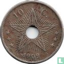Belgisch-Kongo 10 Centime 1909 (Kehrprägung) - Bild 1