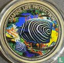 Palau 1 dollar 2005 (BE) "Marine Life Protection - Emperor angelfish" - Image 2