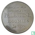 Palestine 1000 Mils 2004 (Silver - Proof) "Yasser Arafat 1929 - 2004" - Afbeelding 2