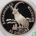 Cookeilanden 50 dollars 1991 (PROOF) "Alpine ibex" - Afbeelding 2
