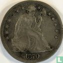 United States 1 dollar 1870 (Seated Liberty - without letter) - Image 1