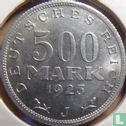 German Empire 500 mark 1923 (J) - Image 1