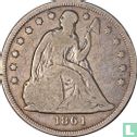 United States 1 dollar 1864 (silver) - Image 1