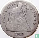 United States 1 dollar 1868 (silver) - Image 1