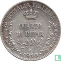 Italiaans-Somaliland ¼ rupia 1910 - Afbeelding 1