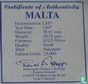 Malta 5 liri 1997 (PROOF) "50th anniversary of UNICEF" - Image 3
