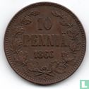 Finland 10 penniä 1866 - Image 1