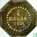 Californie ¼ dollar 1854 - Image 1