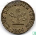 Duitsland 5 pfennig 1949 (grote J) - Afbeelding 1
