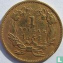 United States 1 dollar 1854 (Indian head) - Image 1