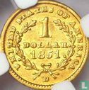 États-Unis 1 dollar 1851 (D) - Image 1