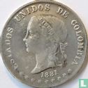 États-Unis de Colombie 50 centavos 1881 - Image 1
