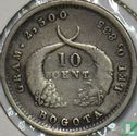 États-Unis de Colombie 10 centavos 1875 - Image 2
