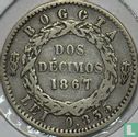 United States of Colombia 2 décimos 1867 (BOGOTA) - Image 1