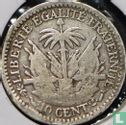 Haïti 10 centimes 1881 - Image 2
