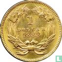 United States 1 dollar 1888 (gold) - Image 1
