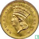United States 1 dollar 1888 (gold) - Image 2