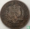 République dominicaine 5 centesimos 1891 - Image 1