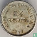 République dominicaine 2½ centavos 1877 - Image 1