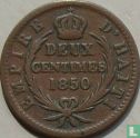 Haïti 2 centimes 1850 (type 2) - Afbeelding 1