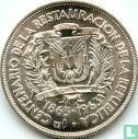 Dominikanische Republik ½ Peso 1963 "100th anniversary Restoration of the Republic" - Bild 2