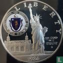United States 1 dollar 1986 (PROOF - coloured) "Centenary of the Statue of Liberty - Massachusetts" - Image 1